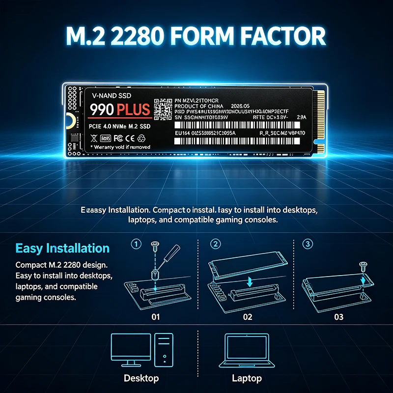 SSD M.2 NVMe PCIe 4.0 990 Plus - M.2 Nvme 4Tb Pcie 4.0 Ssd avis et prix